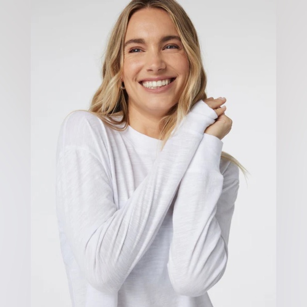 Vuori White Long Sleeve Tee